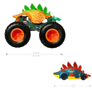 Hot Wheels Monster Trucks Veículo de Brinquedo Motosaurus Die Cast Motosaurus - Imagen 5 de 6