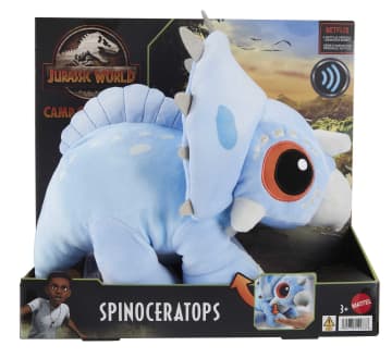 Jurassic World: Camp Cretaceous Plush Spinoceratops Dinosaur Soft Toy With Sound And Weighted Feet