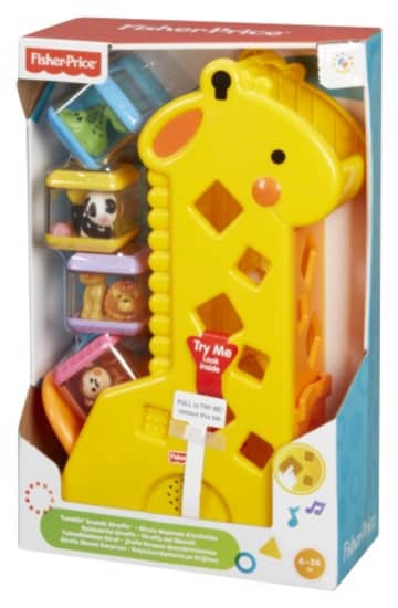 Fisher-Price Brinquedo para Bebês Girafa com Blocos