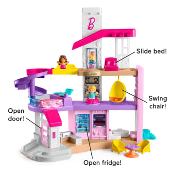 Barbie Little Dreamhouse Interactive Toddler Playset By Fisher-Price Little People