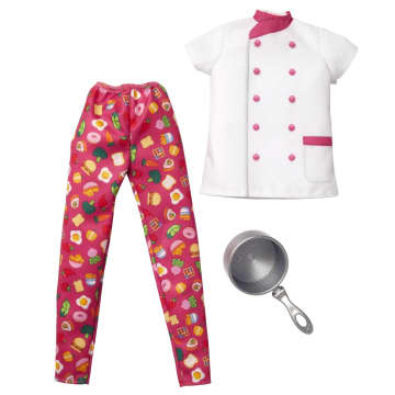 Barbie Fashion Pack, Career Chef Doll Clothes For Barbie Doll With 1 Outfit & 1 Accessory