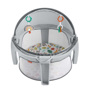 Fisher-Price On-the-Go Baby Dome Portable Bassinet And Play Space With Toys, Whimsical Forest