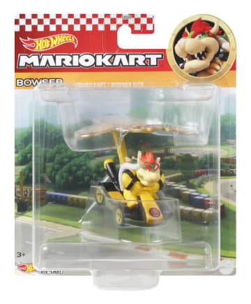 Hot Wheels Mario Kart Vehículo de Juguete Bowser Estándar Kart con Bowser Kite - Image 4 of 4