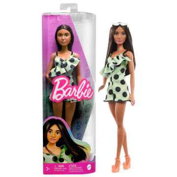 Barbie Fashionista Muñeca Conjunto Verde con Puntos - Imagem 1 de 4