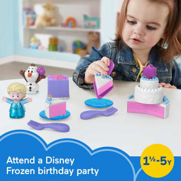 Disney Frozen Elsa & Olaf's Party Little People Toddler Playset With Figures, 12 Pieces - Image 2 of 6