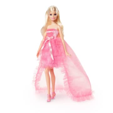 Barbie Doll, Birthday Wishes, Giftable, Blonde in Pink Dress - Imagen 2 de 6