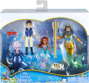 Disney La Petite Sirène Coffret Les Aventures D’Ariel, 4 Poupées - Image 6 of 6