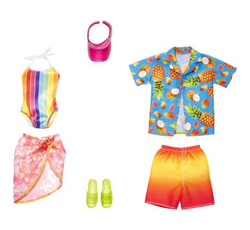 Barbie Clothes, Beachy Fashion Pack For Barbie And Ken Dolls