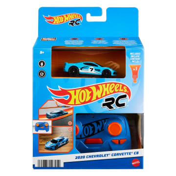 Hot Wheels RC 1:64 Scale C8 Corvette Rechargeable Radio-Controlled Vehicle