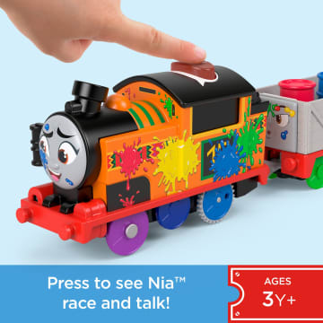 Thomas & Friends Motorized Talking Nia Train With Wobbly Cargo