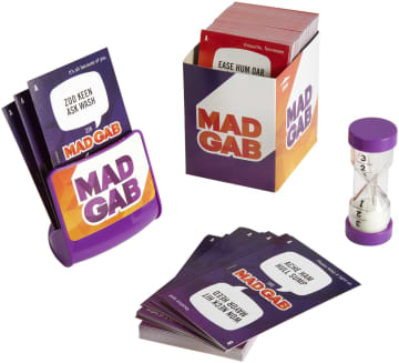 Mad Gab Timed Card Game For 2-12 Players Ages 12Y+