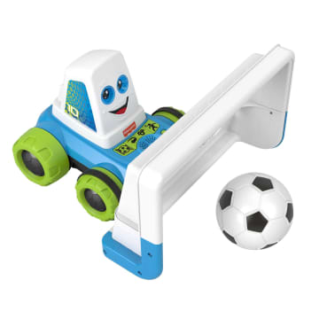 Fisher-Price Electronic Soccer Game With Net & Soccer Ball, Goaldozer Preschool Toy - Image 1 of 6