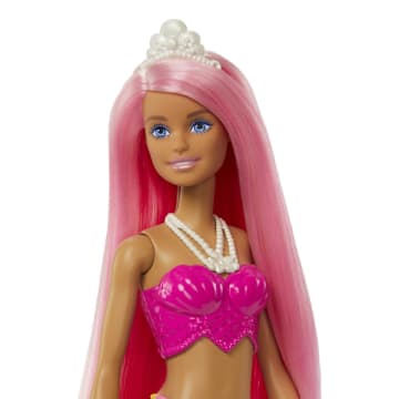 Barbie Fantasía Muñeca Sirena Aleta Rosa - Imagen 2 de 4