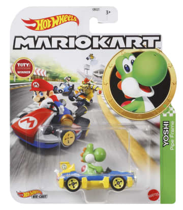 Hot Wheels Mario Kart Veículo de Brinquedo Yoshi Match - Imagen 4 de 4