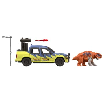 Jurassic Park Track & Explore Vehicle Set, 1 Dinosaur & 2 Accessories - Imagem 5 de 6
