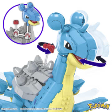 MEGA Pokémon Figurine Articulée Lokhlass, 527 Pces, Pour enfants