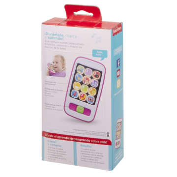 Fisher-Price Ríe y Aprende Juguete para Bebés Smartphone de Aprendizaje Rosa