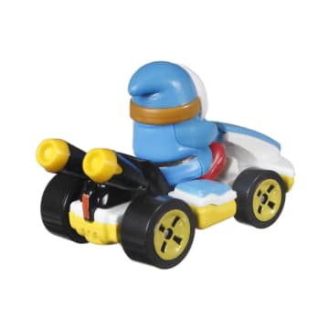 Hot Wheels Mario Kart Veículo de Brinquedo Kart Padrão Shy Guy Azul Claro - Imagen 3 de 4