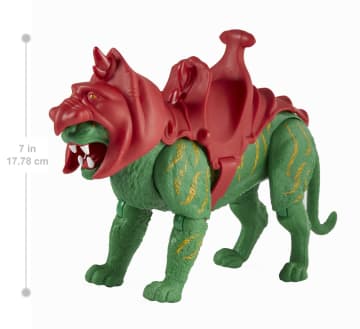 Masters Of The Universe Origins Battle Cat 6.75-in Action Figure, Tiger-Like Eternian Creature