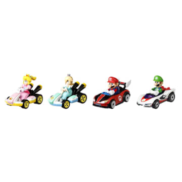 Hot Wheels Coffret de 4 Véhicules Mario Kart