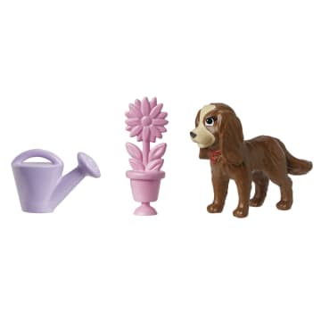 Polly Pocket Doll & 18 Accessories, Polly & Puppy Flower Pack - Image 4 of 6