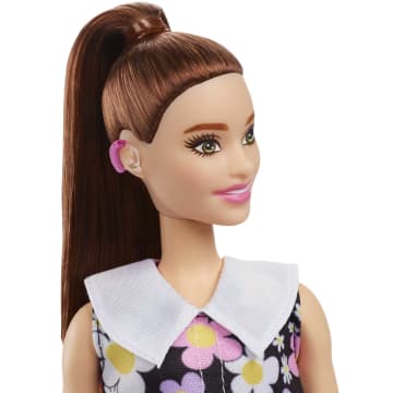 Barbie Fashionistas Doll #187, Shift Dress, Hearing Aids, 3 To 8 Years
