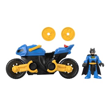 Imaginext DC Super Friends Vehículo de Juguete Batimoto & Batman - Imagen 5 de 6