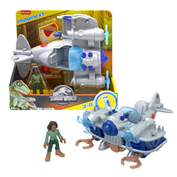 Imaginext Jurassic World Dinosaurio de Juguete Air Tracker™ Kayla & Plane - Image 1 of 6