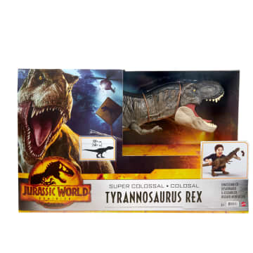 Jurassic World Super Colossal Tyrannosaurus Rex Dinosaur Figure For 4 Year Olds & Up