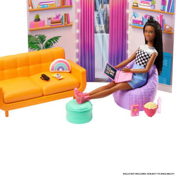 Barbie: Big City, Big Dreams Dorm Room Playset With Furniture & Accessories, 3 To 7 Years