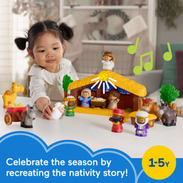 Fisher-Price Little People Nativity Set For Toddlers With Light & Music, 18 Play Pieces - Image 2 of 6