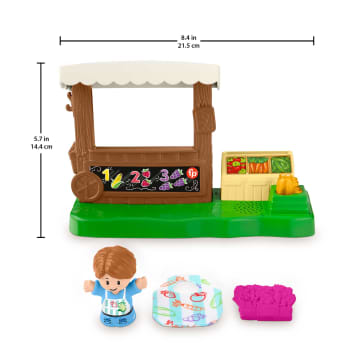 Fisher-Price Little People Farmers Market Toddler Playset With Light And Sounds, 4 Pieces