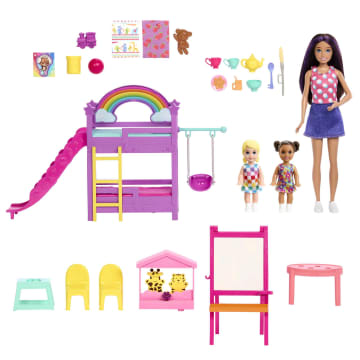 Barbie-Skipper Premiers Jobs Coffret Garderie-Poupées et Accessoires