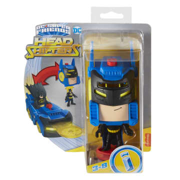 Imaginext DC Super Friends Figura de Acción Head Shifters Batman & Batimóvil - Imagen 6 de 6