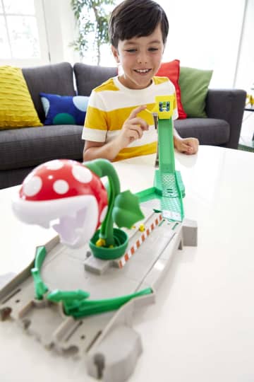 Hot Wheels Mario Kart Pista de Brinquedo Piranha Plant - Imagem 2 de 6