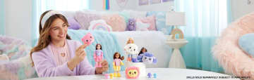 Barbie Cutie Reveal Cozy Cute Tees Series Chelsea Doll & Accessories, Plush Lamb, Blonde Small Doll - Imagem 2 de 6