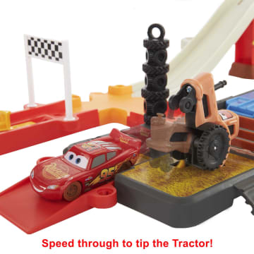 Disney And Pixar Cars Toys, Track Set And Storage, Race And Go Playset