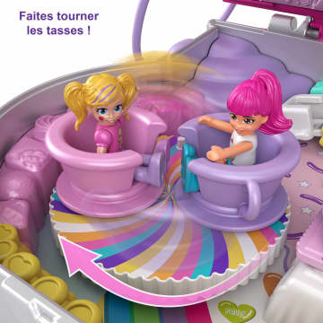 Polly Pocket Candy Cutie Gumball Compact Playset With 2 Micro Dolls & Accessories, Travel Toys