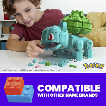 MEGA Pokémon Jumbo Bulbasaur Building Toy Kit, With 1 Action Figure (789 Pieces) For Kids - Image 2 of 4