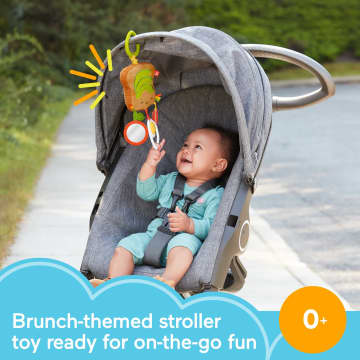Fisher-Price Brunch & Go Stroller Toy Pretend Food Baby Toys For Sensory Play