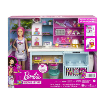 Barbie Doll Bakery Playset With Pink-Haired Petite Doll, Baking Station, 20+ Pieces