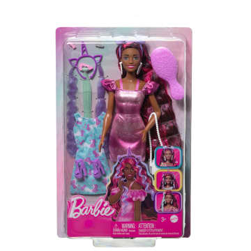 Barbie Fun & Fancy Muñeca Cabello Rosa Ondulado