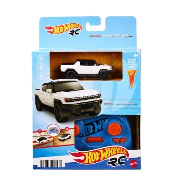 Hot Wheels RC Cars, Remote-Control Hummer EV in 1:64 Scale