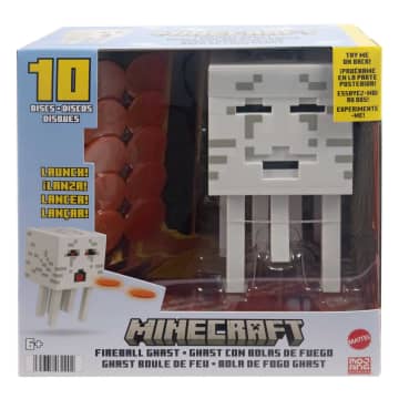 Minecraft Toys, Fireball Ghast Action Figure With 10 Shooting Discs
