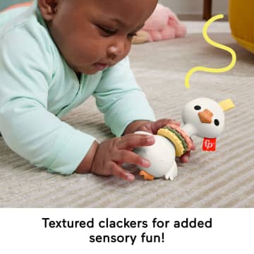 Fisher Price Clack & Quack Goose Baby Toy With Fine Motor Activity For Newborns