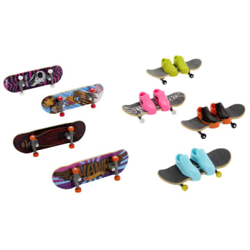 Hot Wheels Skate™ 8-Pack Bundle of Tony Hawk-themed Fingerboards and Shoes