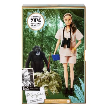 Dr. Jane Goodall Barbie inspiring Women Doll With Accessories & Doll Stand