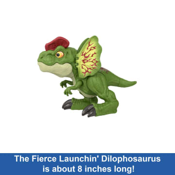 Jurassic World Dinosaur Sound Toy, Uncaged Fierce Launchin Dilophosaurus Figure