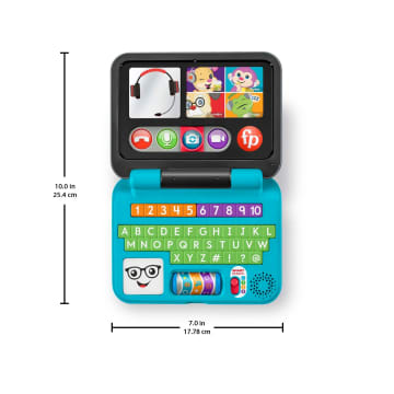 Fisher-Price Laugh & Learn Let's Connect Laptop Baby & Toddler Electronic Learning Toy