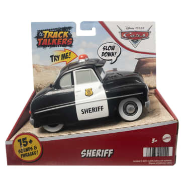 Disney And Pixar Cars Track Talkers Sheriff Vehicle, 5.5-In Talking Movie Toy